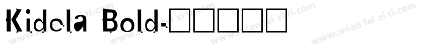 Kidela Bold字体转换
